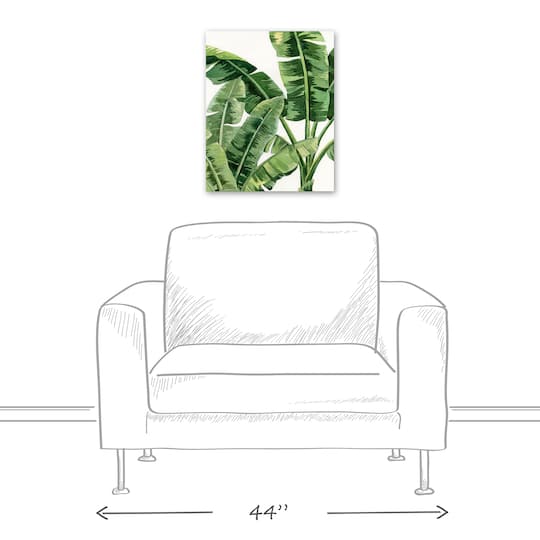 Palm Fronds 16" x 20" Canvas Wall Art